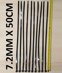 [72500NB] AMARRA PLASTICA 50CM X 7.2MM NEGRA CONSUM