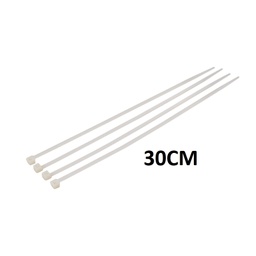 [9080N] AMARRA PLASTICA 30CM X 1.2MM BLANCO