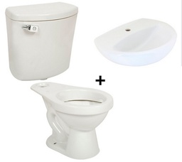 [981415] COMBO INOD.MILAN C/PALANCA+LAV.ROMA BLANCO