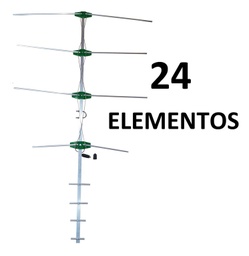 [998024] ANTENA TV 24 ELEMENTOS ALUMINIO