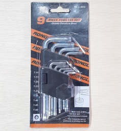 [9TG] JGO LLAVE TORX CORTA