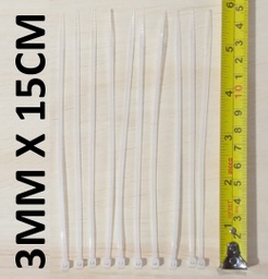 [A490832] AMARRA PLASTICA 15CM X 3.0MM BLANCA PROTOOLS