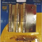 [B3-55SB350] BISAGRA FANAL 3.5 X 3.5 DORADO OPACO SET 3 UNIDADES