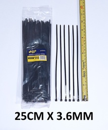 [BP00203] AMARRA PLASTICA 25CM X 3.60MM NEGRA BP APNBP200