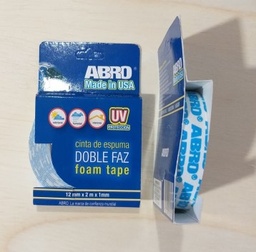 [C0493] CINTA DOBLE FAZ ABRO ESPUM.1/2X2M