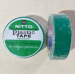 [C0497] CINTA AISLANTE COMANDO 10Y VERDE FANTAPE /TACSA / NITTO
