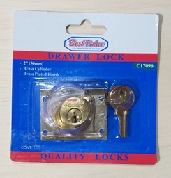 [C17096] CERRADURA P/CAJON BESTVALUE DORADA