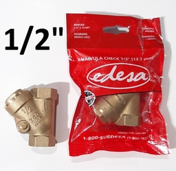 [E00328] VALV.CHECK HOR.EDESA 1/2´´ TIPO Y BRONCE SZ0030044021BO