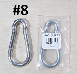 [E0049] MOSQUETON CON SEGURO # 8 FEIM