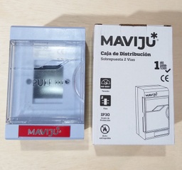 [EL020022] CAJA BREKER S/P DIN 2 MOD 230-400V IP30 SDB MAVIJU