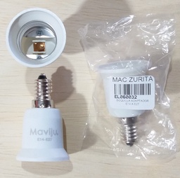 [EL060032] BOQUILLA ADAPTADOR E14 A E27 MAVIJU