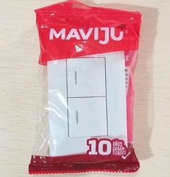 [EL100016] INTERRUPTOR DOBLE 10A 125/250V BLANCO AQ