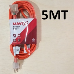 [EL130017] EXTENSION 5MT ELECTRICA EXTERIOR 1X16AWG NARANJA MAVIJU KT101
