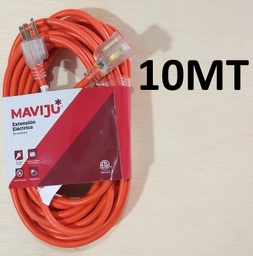 [EL130018] EXTENSION 10MT ELECTRICA EXTERIOR 1X16AWG NARANJA MAVIJU