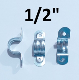 [G07044] GRAPA METAL 1/2 DOBLE OREJA IND0013