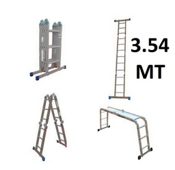[GAT0090] ESCALERA MULTIP. GATO 12 PELDAÑOS 3.54M INCLUYE 2 PLATAFORMAS CAPIDAD 150 KG