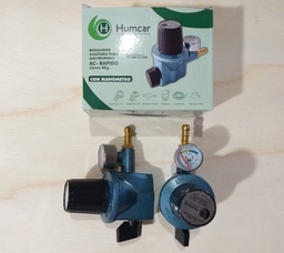[H610001] REGULADOR P/GAS INDUSTRIAL HUMCAR 8KG 610001 C/MANOMETRO