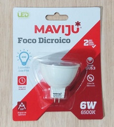 [IL070194] FOCO DICROICO LED MAVIJU 6W MR16 110° 6500K 450LM YGA01A27 BLISTER