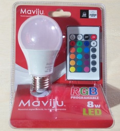 [IL070219] FOCO LED MAVIJU PROGRAM 7.5W E27 RGB LAC-RGBW BLISTER
