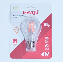 [IL070357] FOCO FILAMENTO MAVIJU 4W E27 NARANAJA 110V