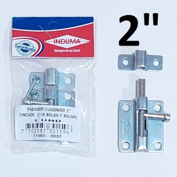 [IND0030] PICAP.CUADR. 2.00 INDUMA ZINCADO T1109-006 FUNDA C/TORN