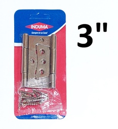 [IND0131] BISAGRA OMEGA 3 INDUMA CAFE C/TORN PAR BLISTER T1312-005 IND0131