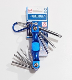 [J161331] JGO LLAVE HEXAGONAL TORX 8PCS 1MM-8MM PROTOOLS