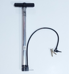 [JC0105B] INFLADOR MANUAL ALUMINIO D 2.9CM X 5.6CM CROMADO