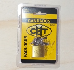 [LP1538] CANDADO CMT 25MM RECTANGULAR BLISTER