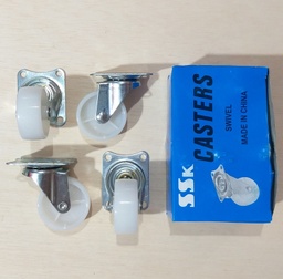 [N0022] GARRUCHA PLAST.2 JGO R/NYLON BLANCO CMT