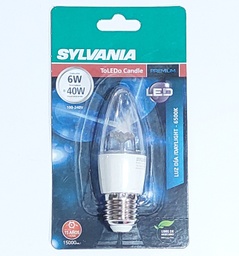 [T0089] FOCO VELA SYLVANIA 6W E27 6500K