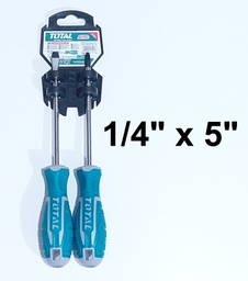 [T250201] JGO DESTORNILLADORES TOTAL 2 PCS 1/4X4 6.5X125MM