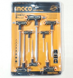 [T8081] JGO LLAVES HEXAGONALES 8 PCS TIPO T INGCO