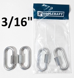 [TC2603] MOSQUETON C/SEGURO 2PCS 3/16 TC2603