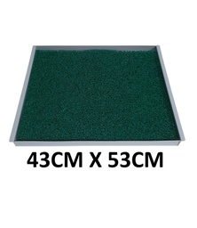 [V01890] BANDEJA METALICA+ALFOMBRA 53X43X3CM