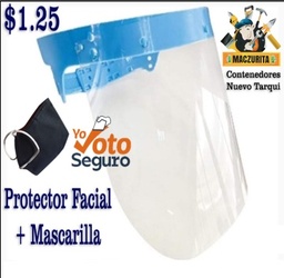 [VISOR] PROTECTOR FACIAL VISOR SENCILLO CELESTE