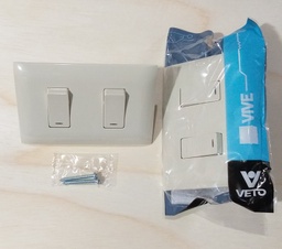 [VIV13305] INTERRUPTOR VETO DOBLE MARFIL S/LP VIVE