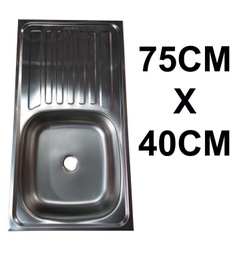 [WLS7540] FREGADERO 1 POZO 75X40 PROYETTO MODELO NO 48962