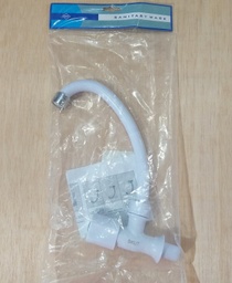 [ZF301] LLAVE FR. SKUT P/GANSO PVC BLANCA