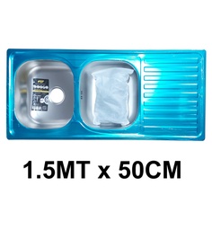 [BP02979] FREGADERO 2 POZOS BP CON ACCESORIOS 120X50X165 CONFORT PRO 7